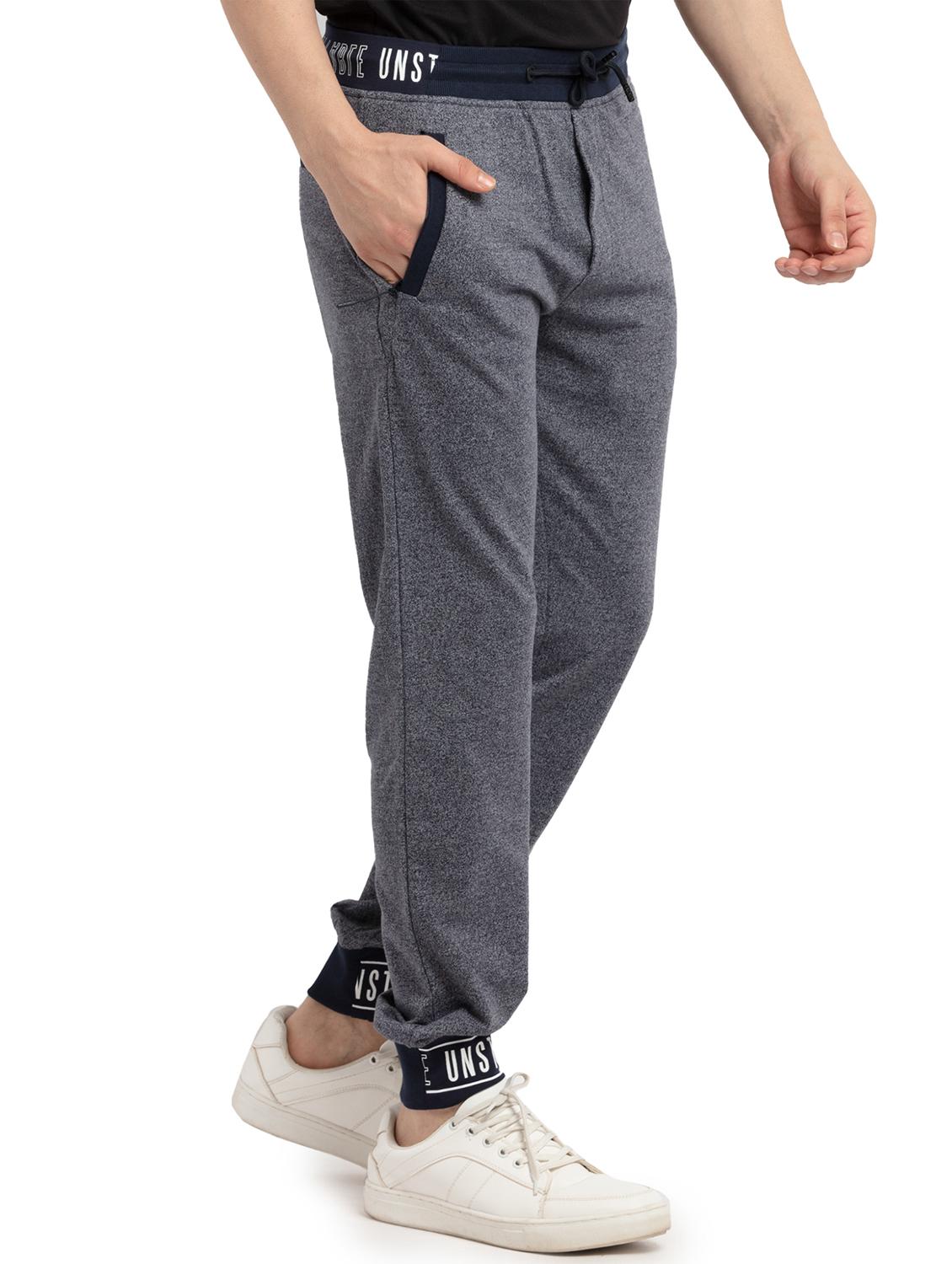 grey solid track pant - 19660522 - Standard Image - 1
