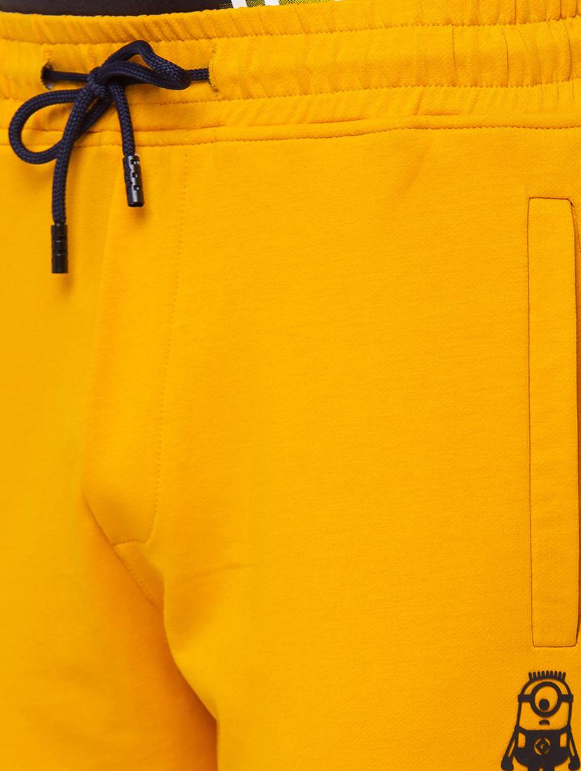 yellow solid active wear track pant - 19660544 - Standard Image - 4