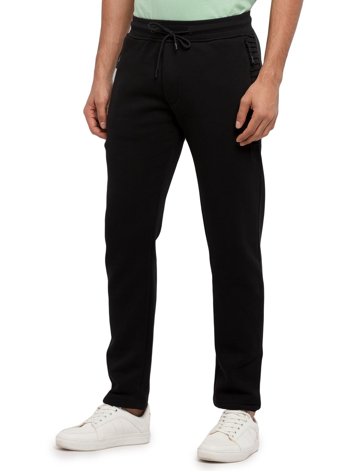 black solid active wear track pant - 19660547 -  Standard Image - 1