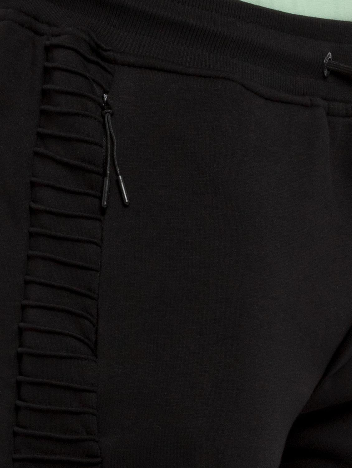 black solid active wear track pant - 19660547 - Standard Image - 4