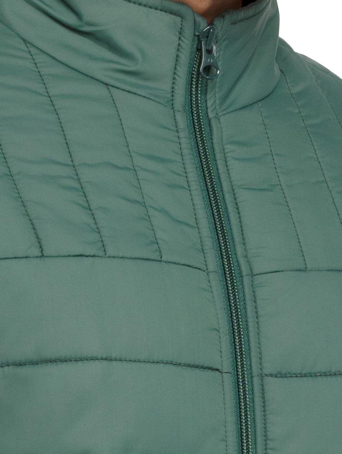 stand collar solid quilted jacket - 19660567 - Standard Image - 4