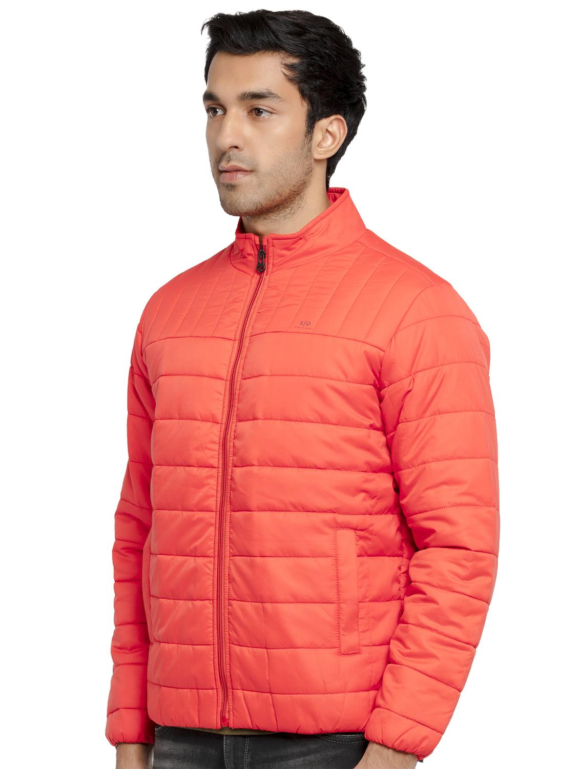 stand collar solid quilted jacket - 19660570 - Standard Image - 1