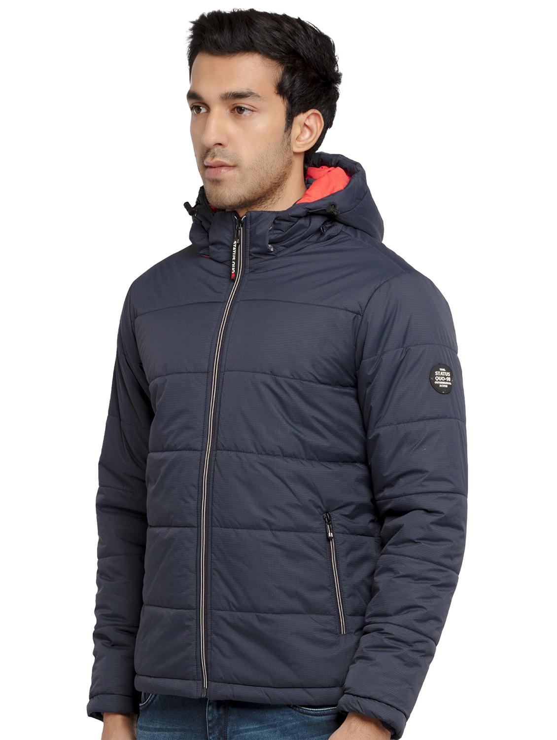 hooded solid quilted jacket - 19660572 -  Standard Image - 1