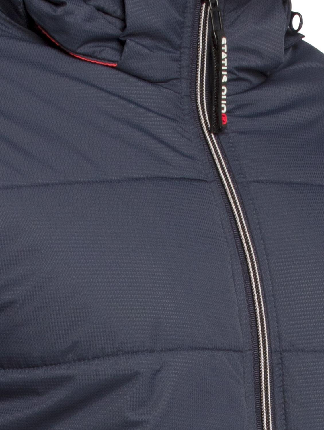 hooded solid quilted jacket - 19660572 - Standard Image - 4