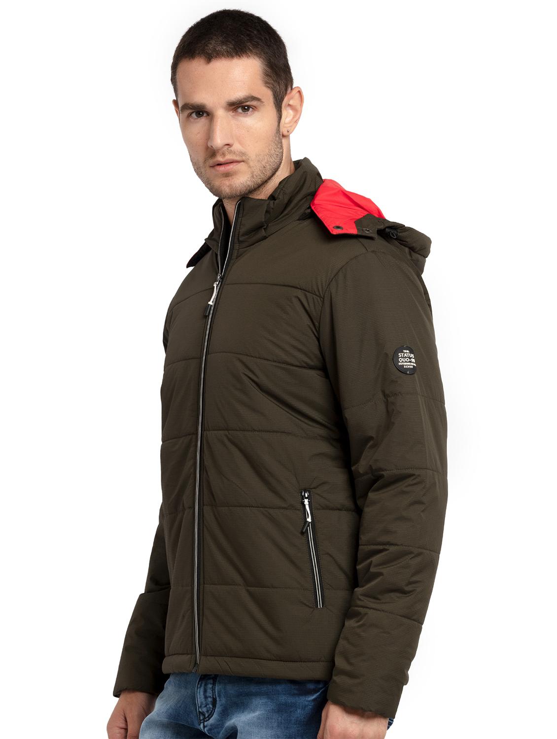 hooded solid quilted jacket - 19660573 -  Standard Image - 1