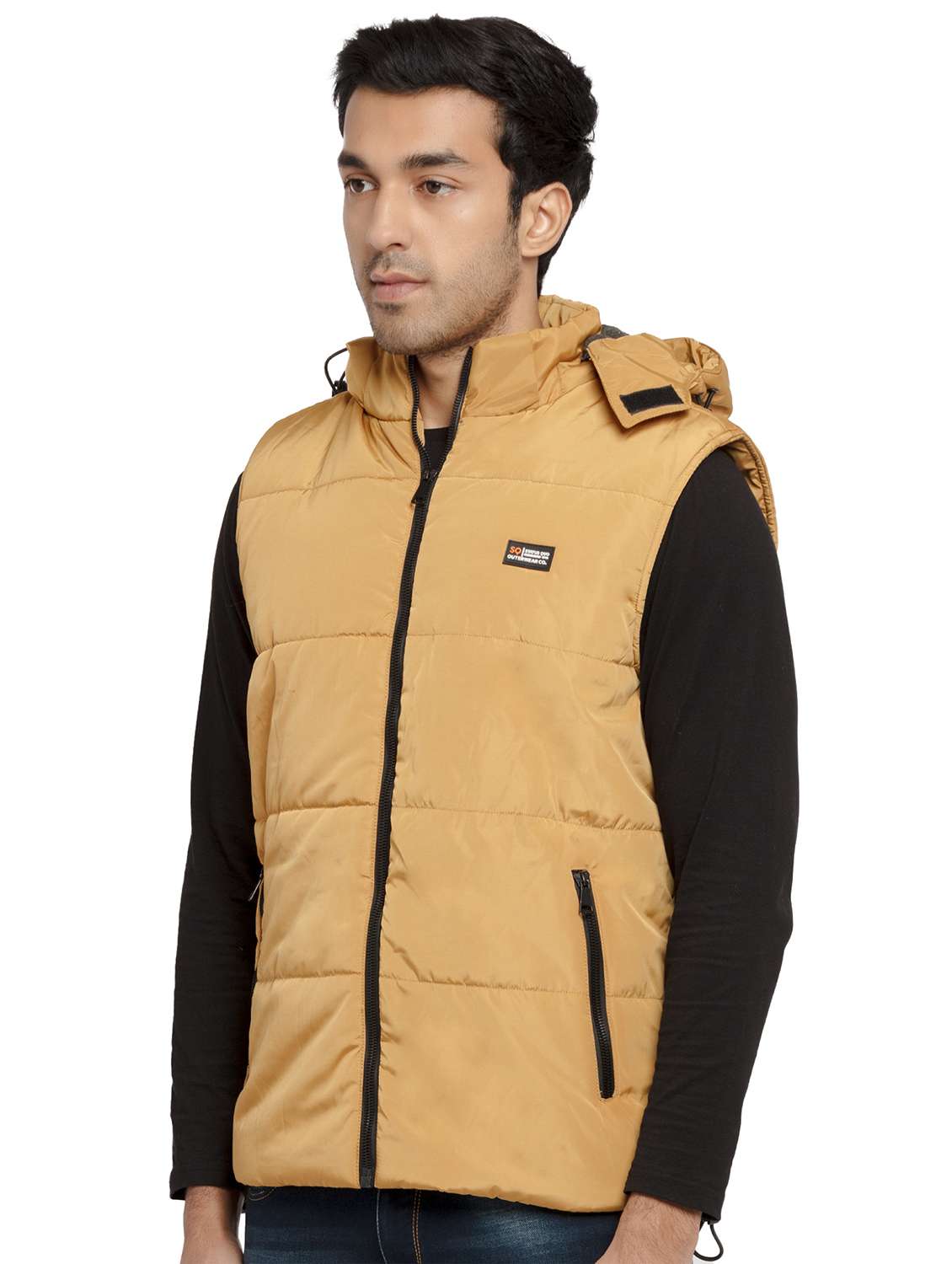 hooded solid quilted jacket - 19660575 -  Standard Image - 1