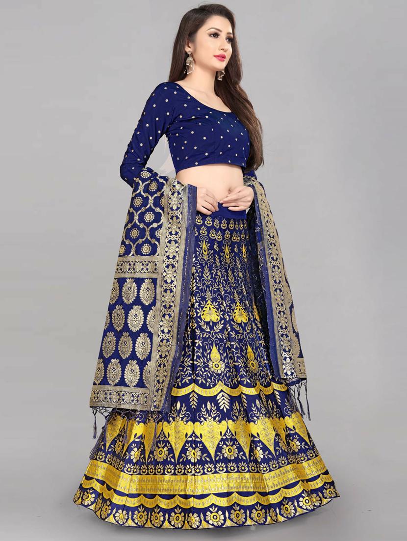 semi stitched lehenga choli with dupatta set - 19660932 - Standard Image - 1