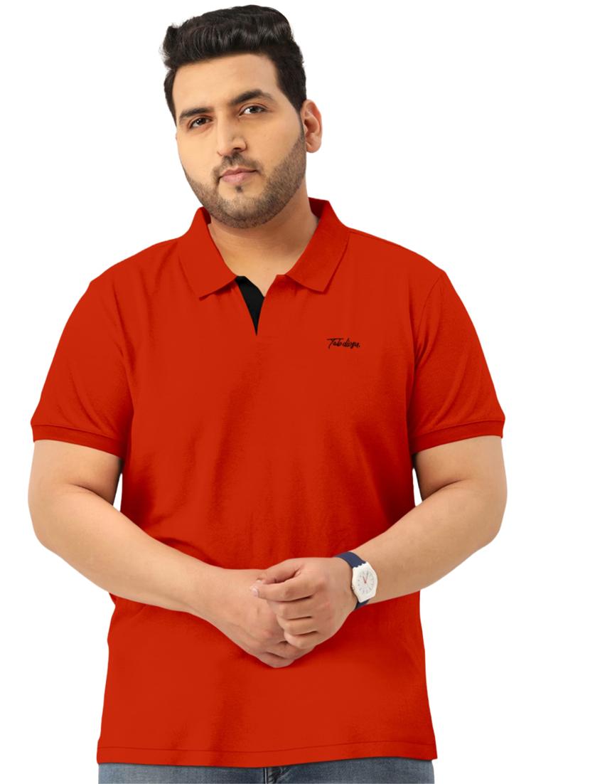 men polo neck solid t-shirt - 19662126 - Zoom Image - 0