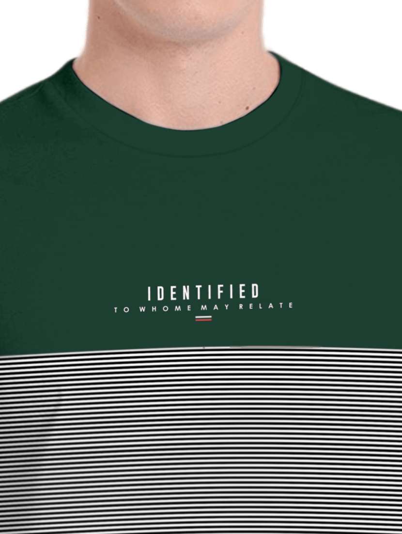 men crew neck colour block printed t-shirt - 19662151 -  Standard Image - 4