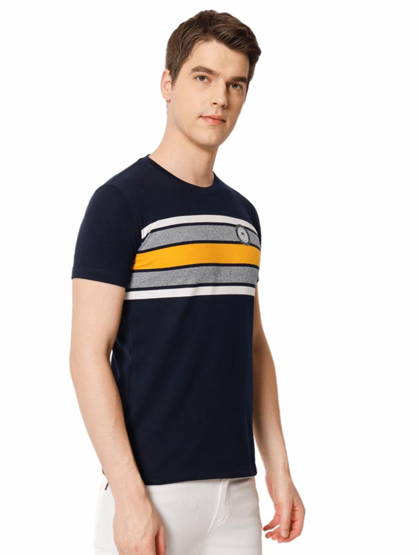 stripes cotton casual t-shirt - 19662201 - Standard Image - 1