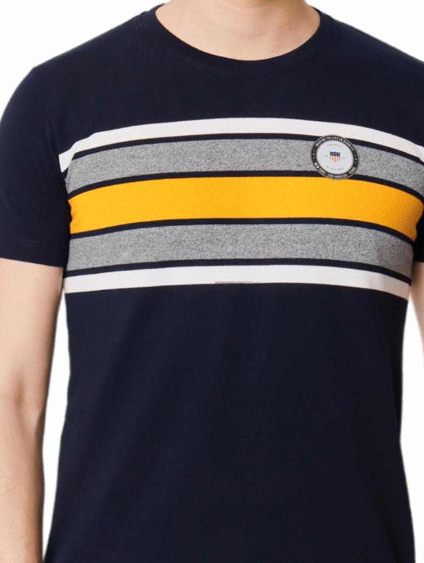 stripes cotton casual t-shirt - 19662201 - Standard Image - 4