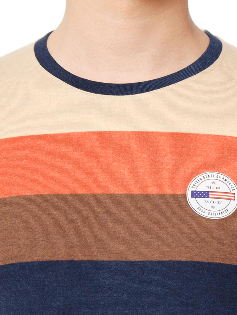 stripes cotton casual t-shirt - 19662207 - Standard Image - 4