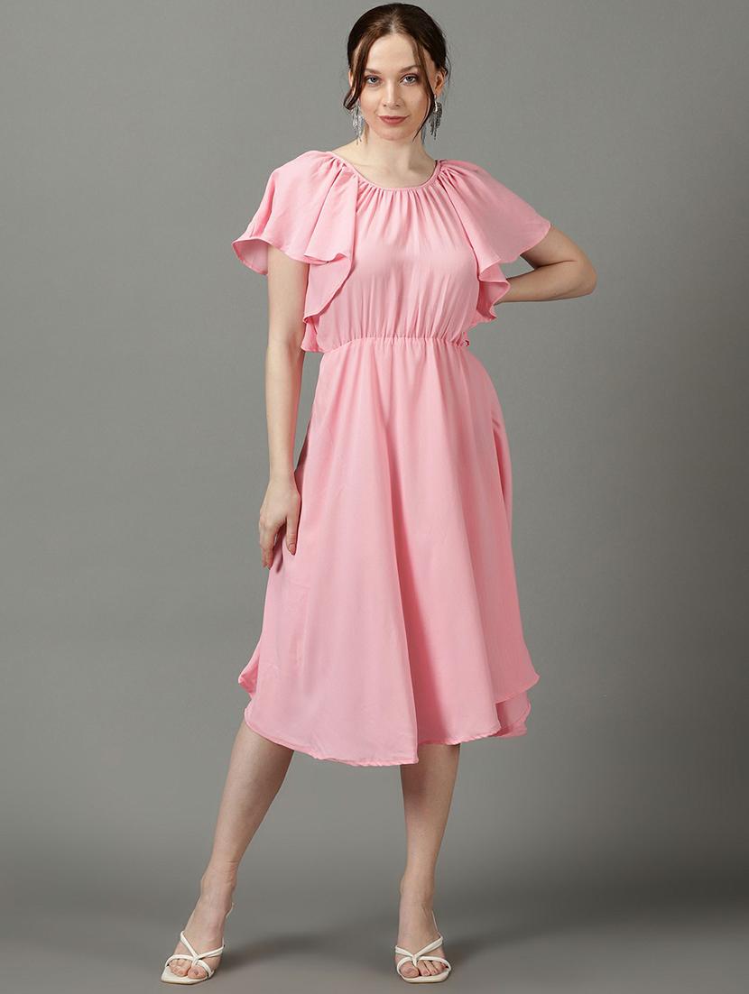 women's asymmetric solid dress - 19662538 - Zoom Image - 0