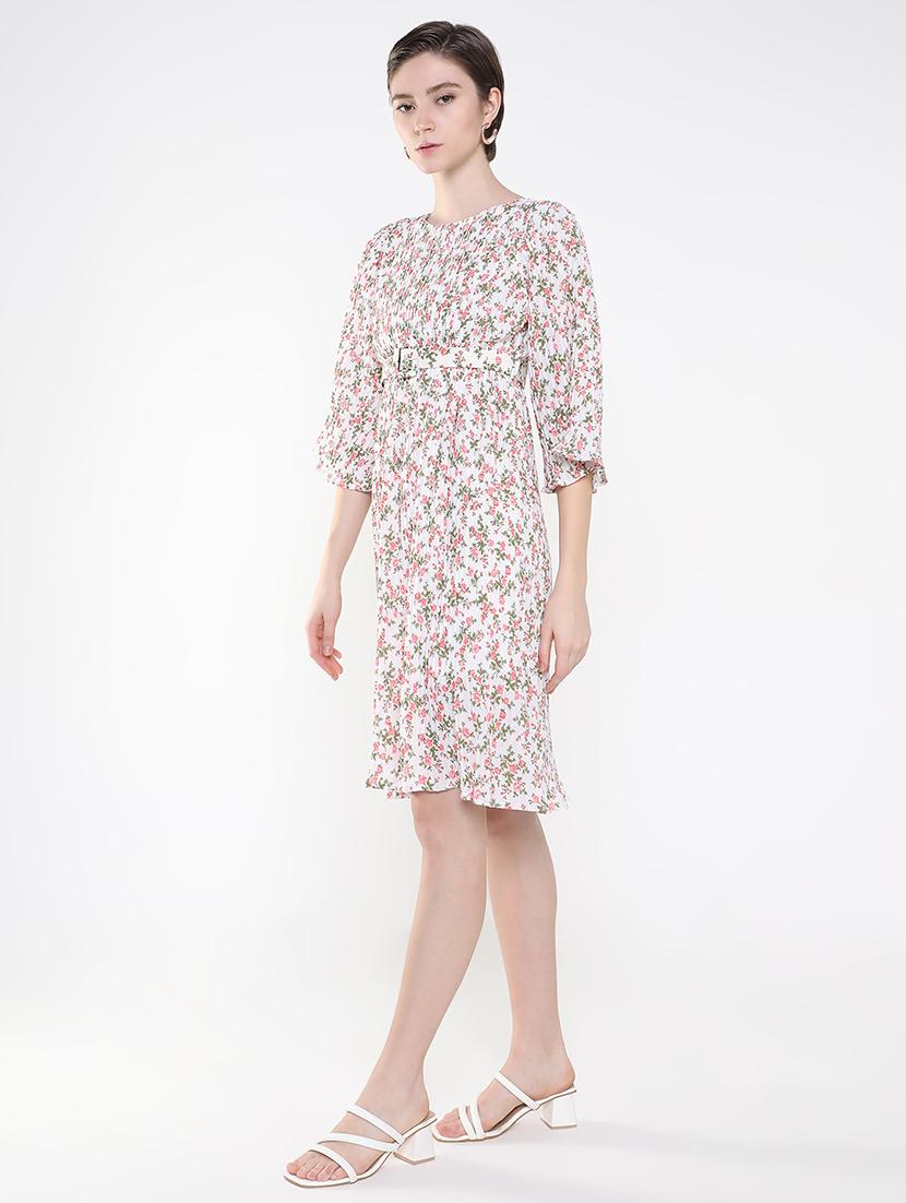 women's fit & flare floral dress - 19662593 -  Standard Image - 1