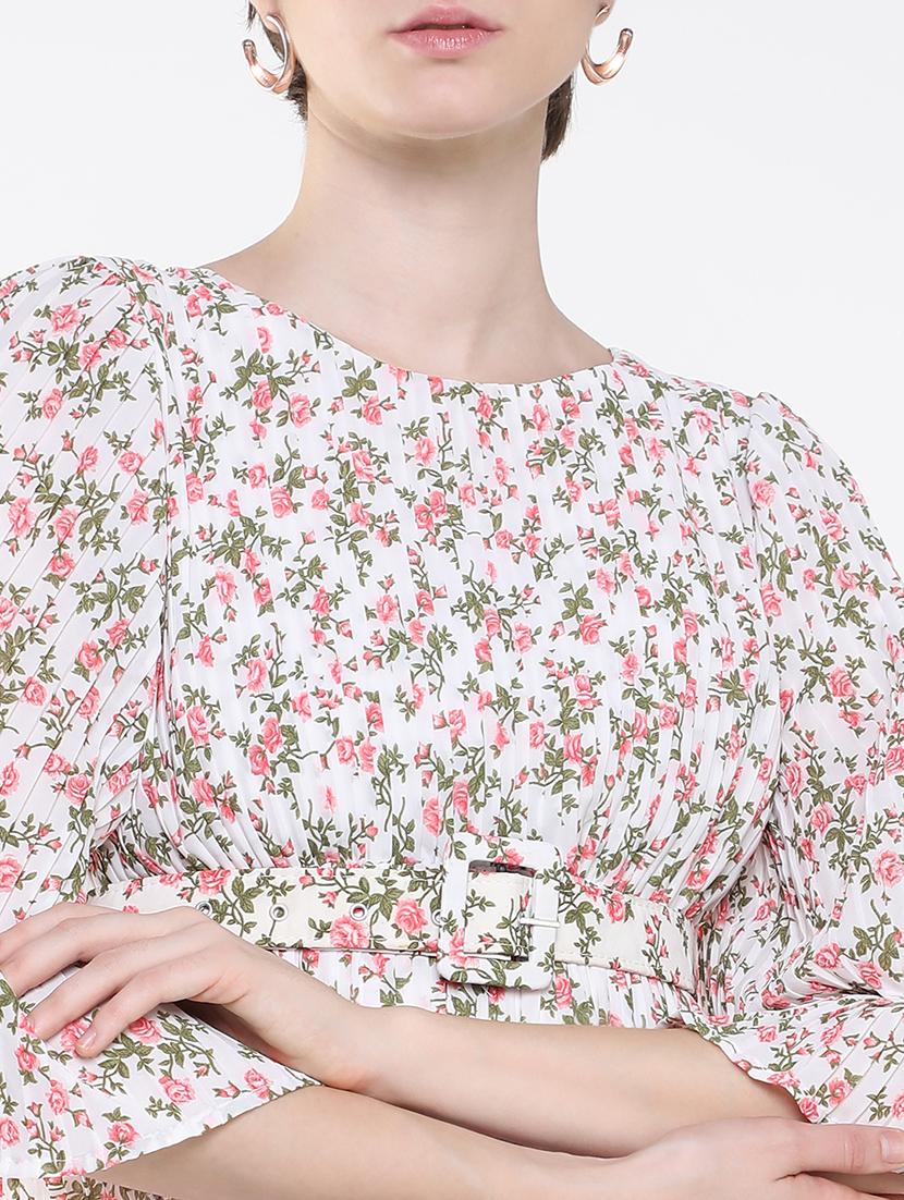 women's fit & flare floral dress - 19662593 - Standard Image - 6