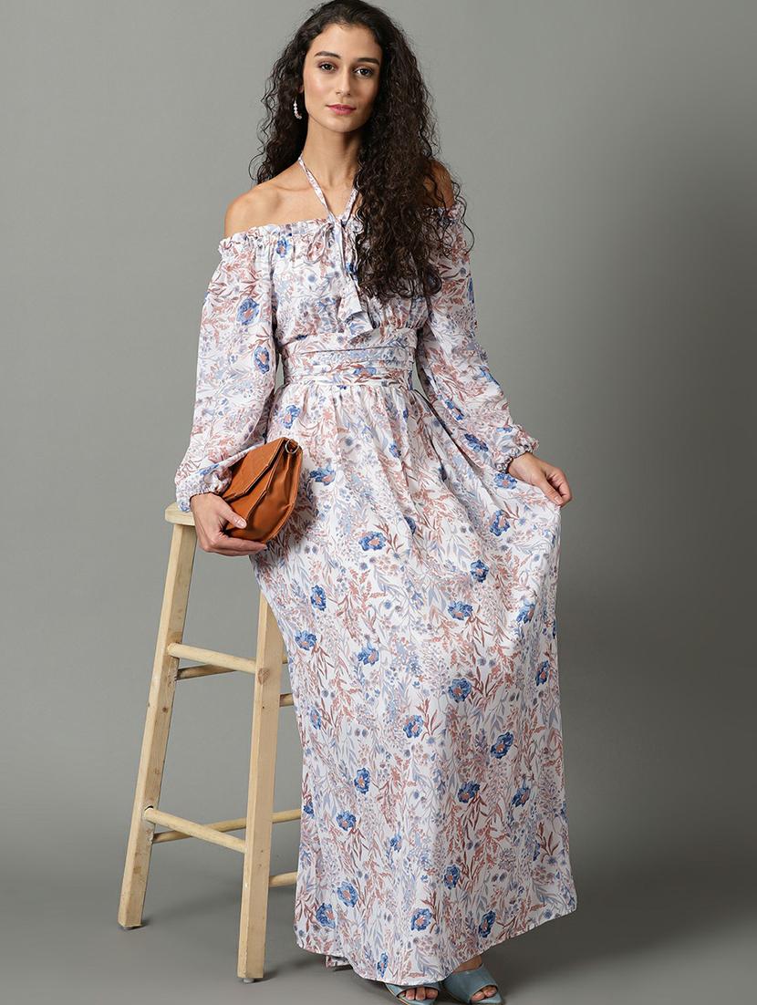 women's fit & flare floral dress - 19662598 -  Standard Image - 1