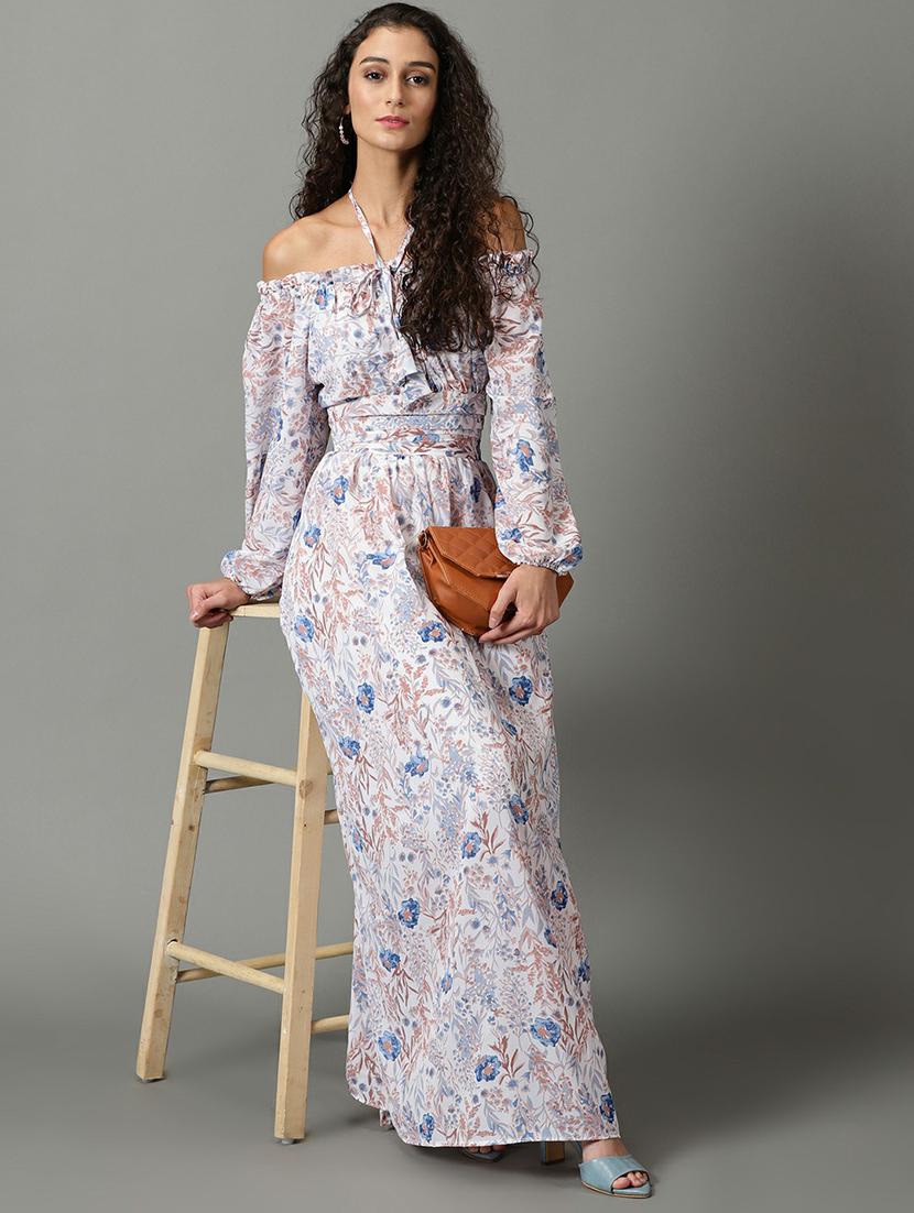 women's fit & flare floral dress - 19662598 - Standard Image - 4