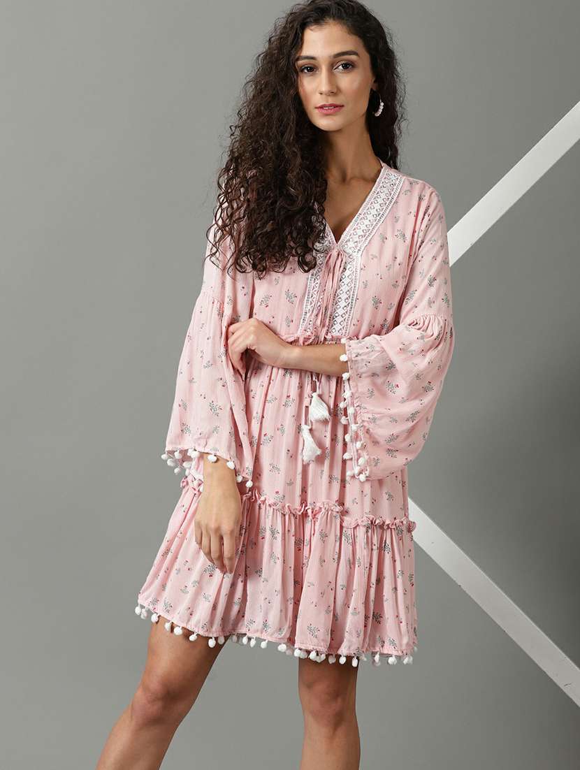 women's tiered dress floral dress - 19662606 -  Standard Image - 1