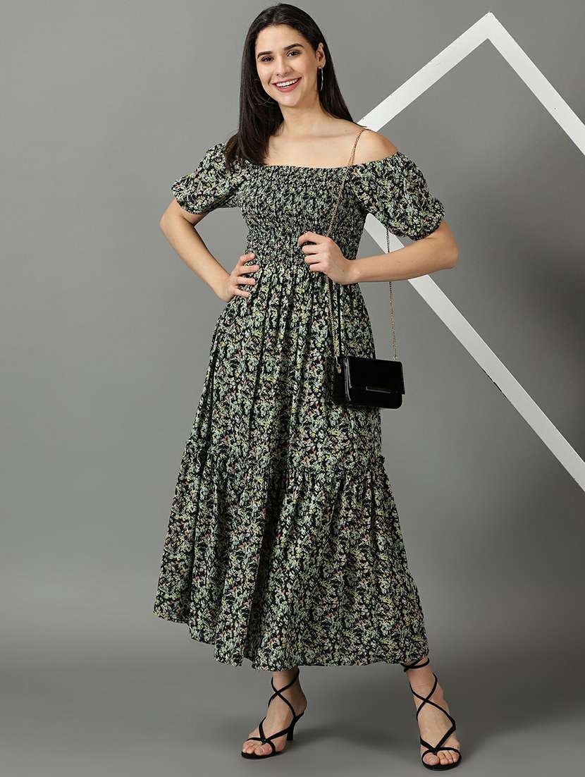 women's tiered dress floral dress - 19662614 - Standard Image - 4