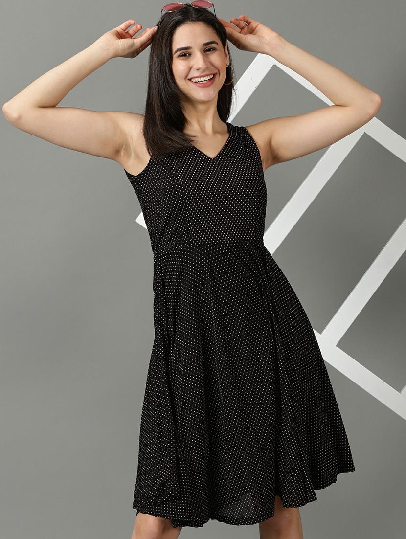 women's fit & flare paisley dress - 19662619 -  Standard Image - 1