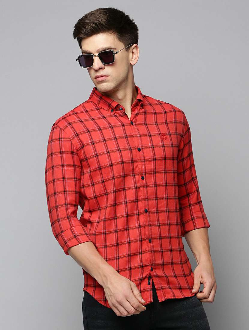 mens checks casual shirt - 19662696 -  Standard Image - 1