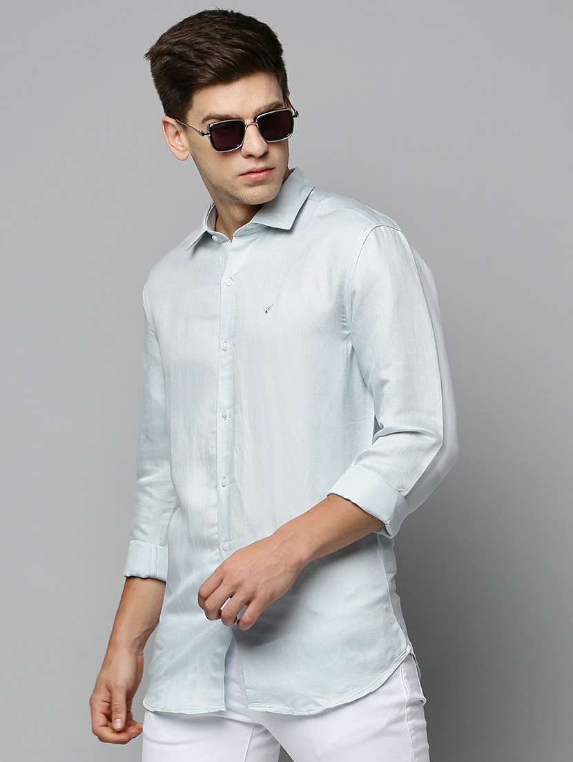 mens solid casual shirt - 19662703 -  Standard Image - 1