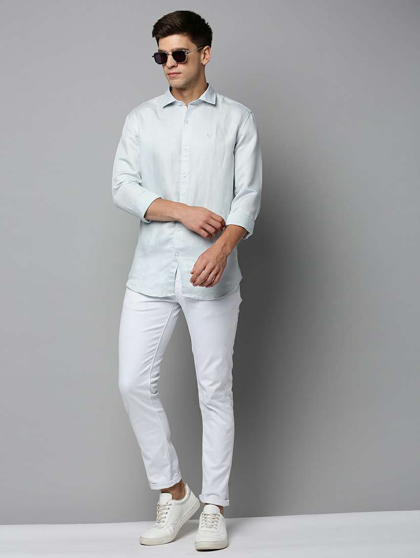 mens solid casual shirt - 19662703 -  Standard Image - 4