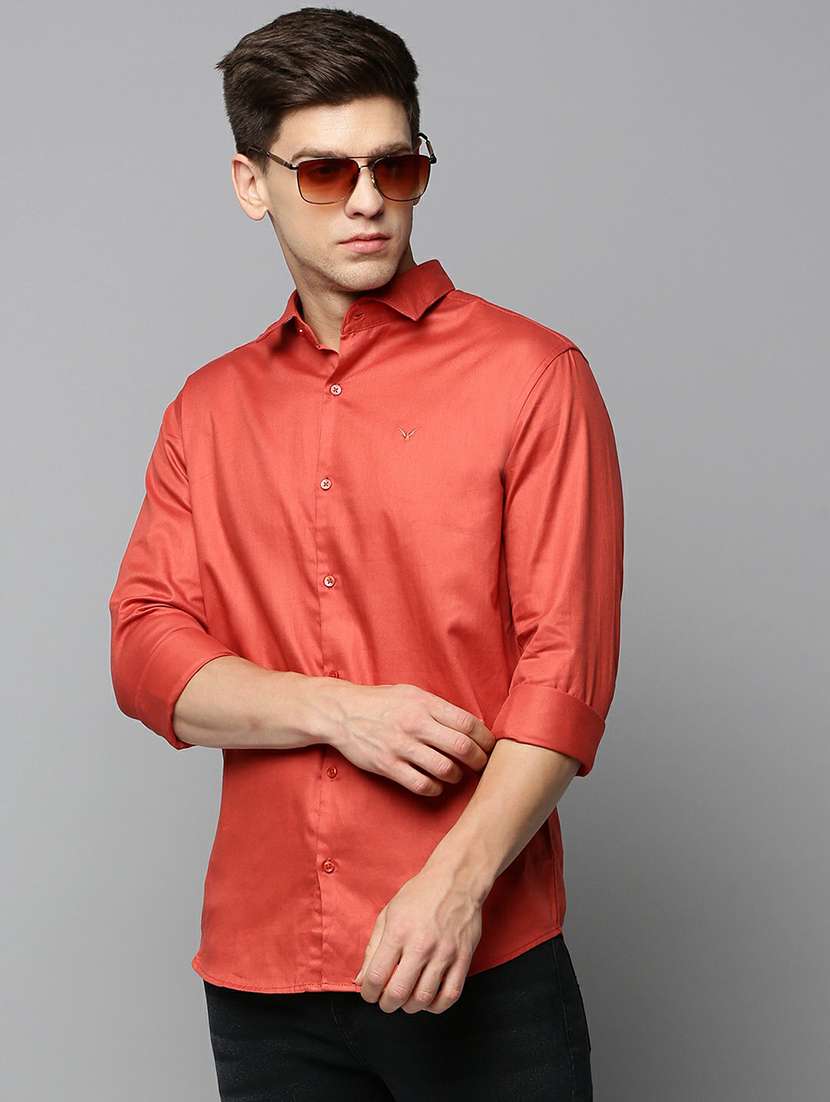 mens solid casual shirt - 19662708 - Standard Image - 1