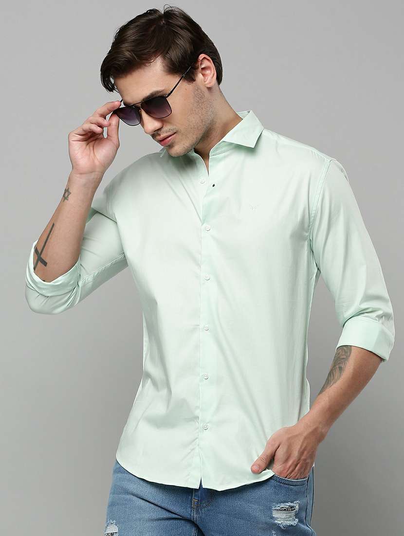 mens solid casual shirt - 19662727 -  Standard Image - 1