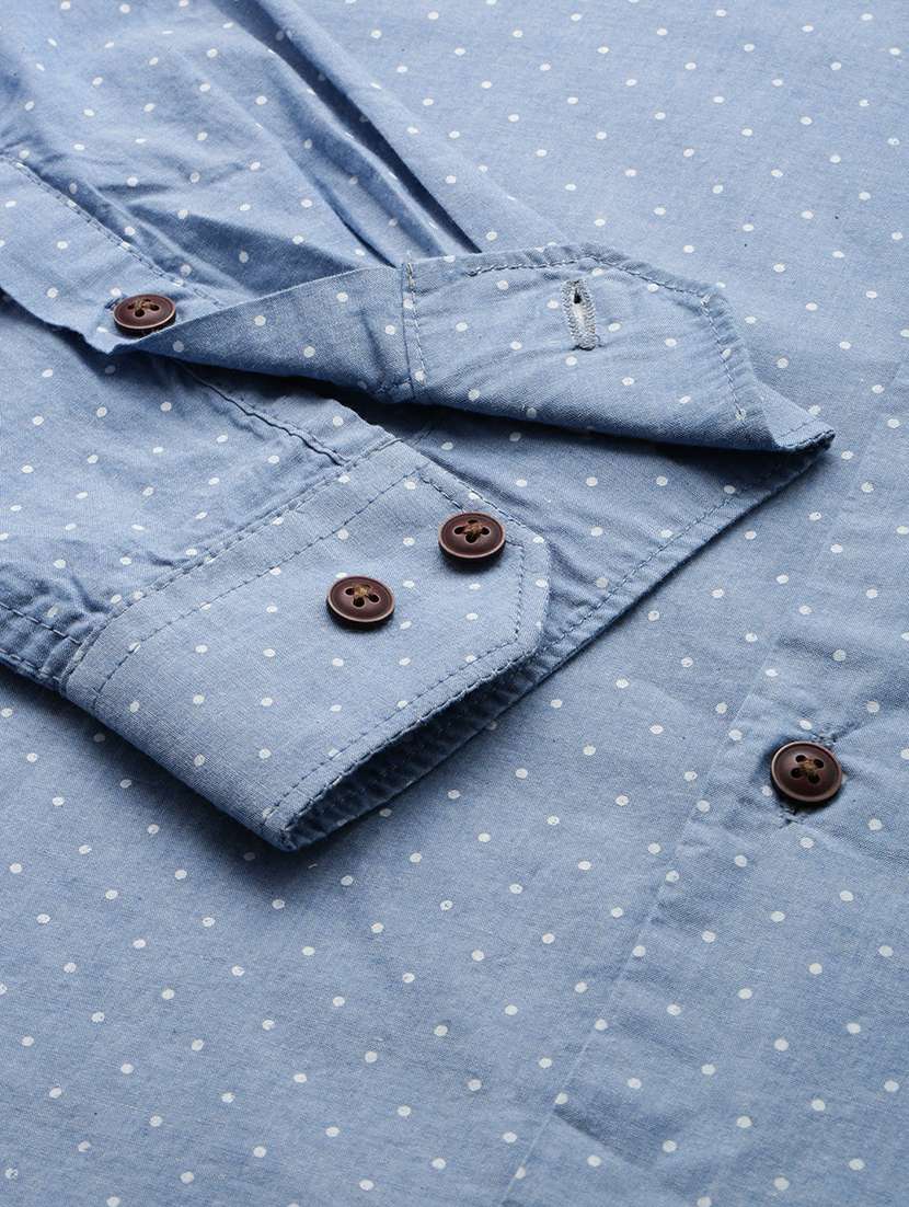 mens polka dots casual shirt - 19662766 - Standard Image - 6