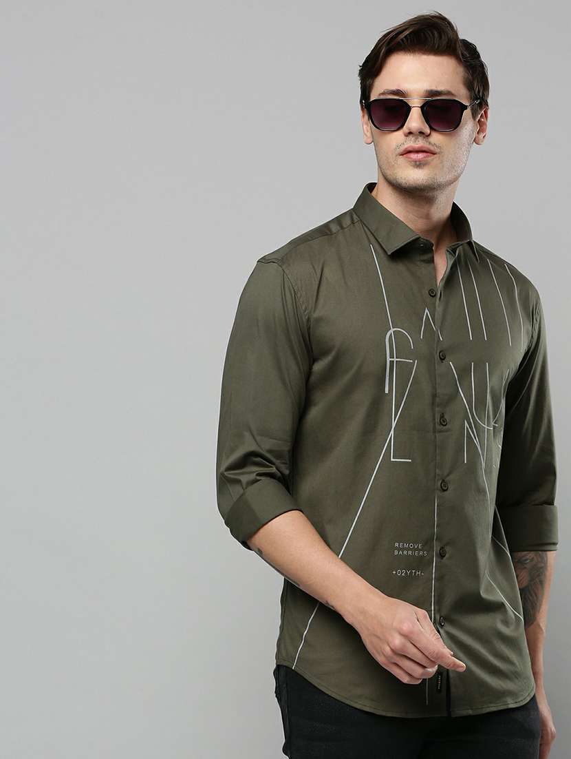 mens typography casual shirt - 19662780 -  Standard Image - 1