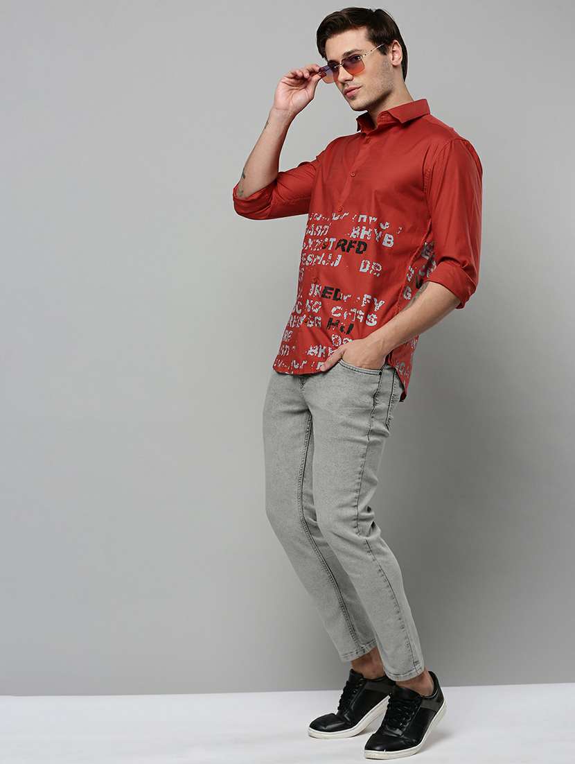 mens typography casual shirt - 19662783 -  Standard Image - 4