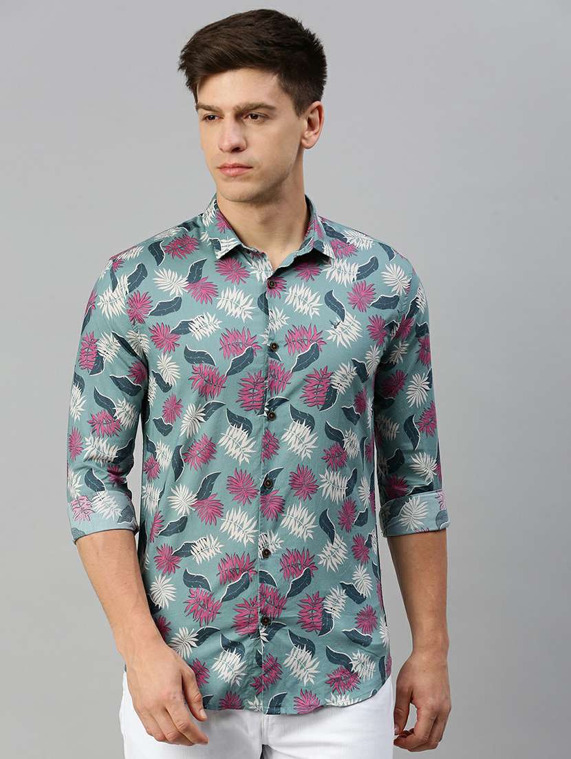 mens tropical casual shirt