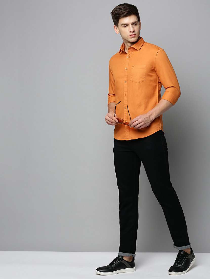 mens solid casual shirt - 19662805 -  Standard Image - 4