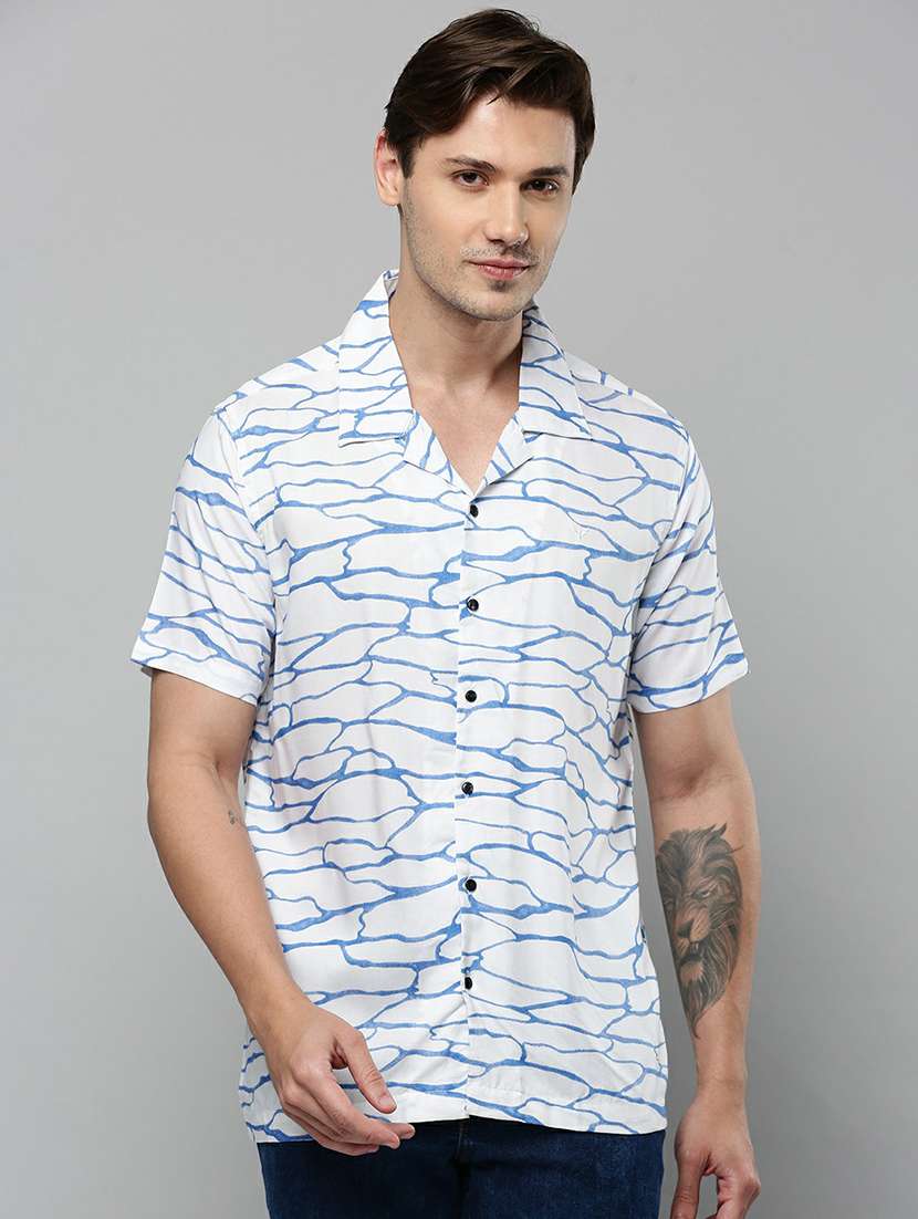 mens printed casual shirt - 19662820 - Zoom Image - 0