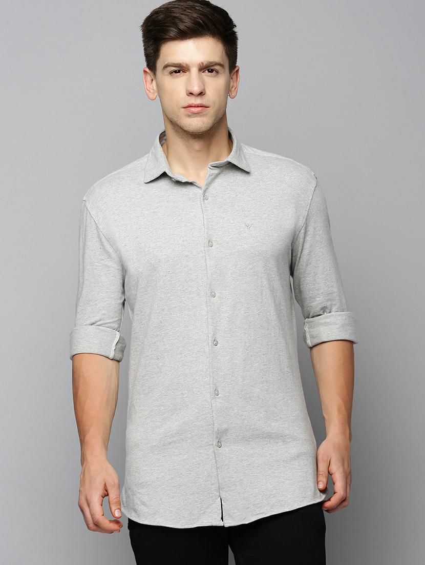 mens solid casual shirt - 19662846 -  Zoom Image - 0