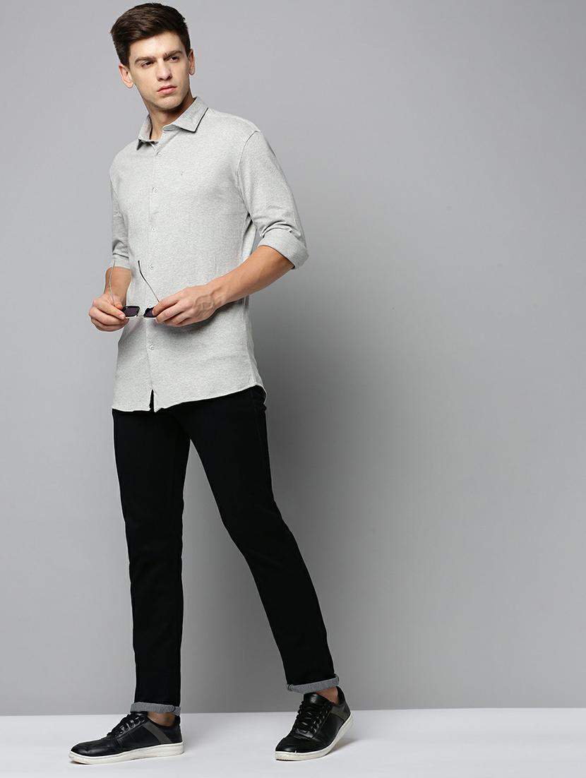 mens solid casual shirt - 19662846 - Standard Image - 4