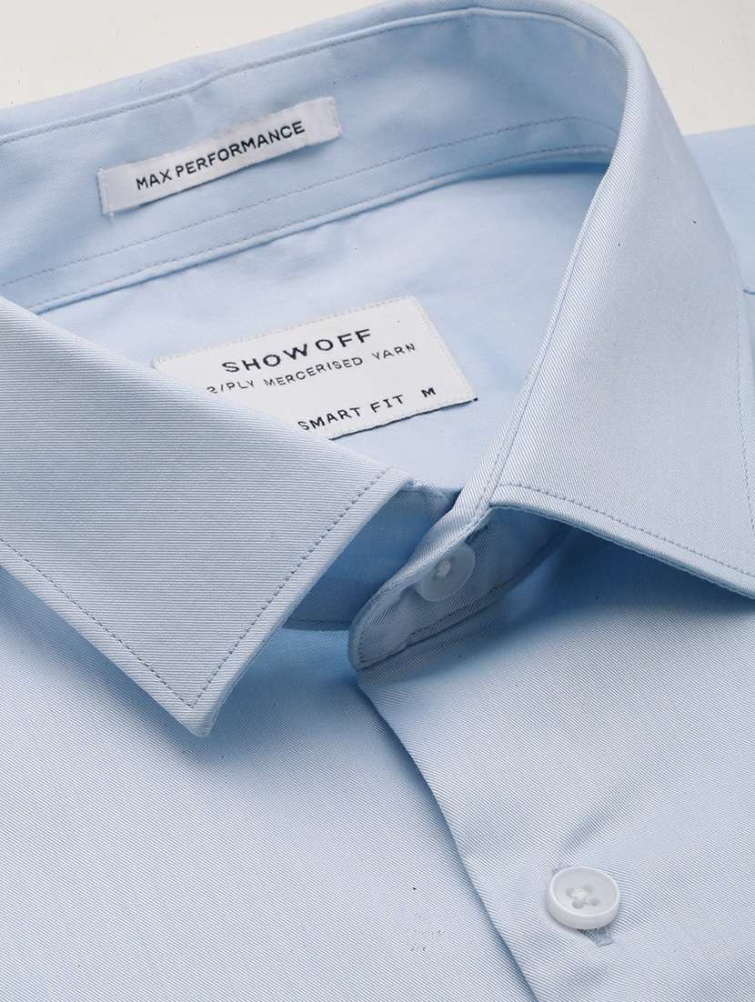 mens solids formal shirt - 19662901 -  Standard Image - 4