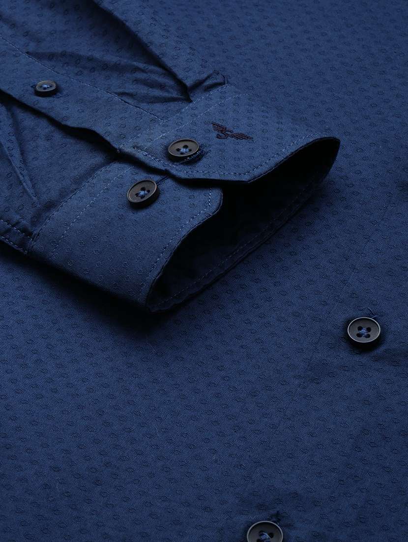 mens self design formal shirt - 19662902 - Standard Image - 6