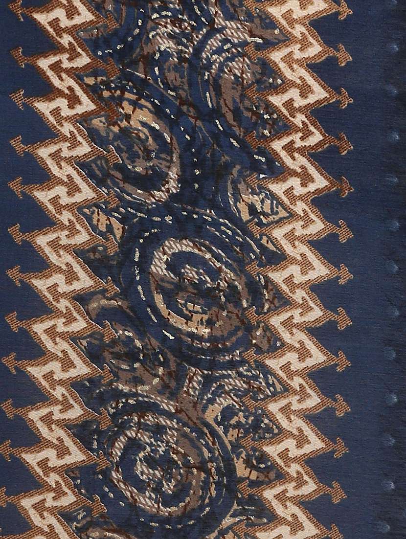 women navy blue printed kurta pant set with dupatta - 19664949 -  Standard Image - 6