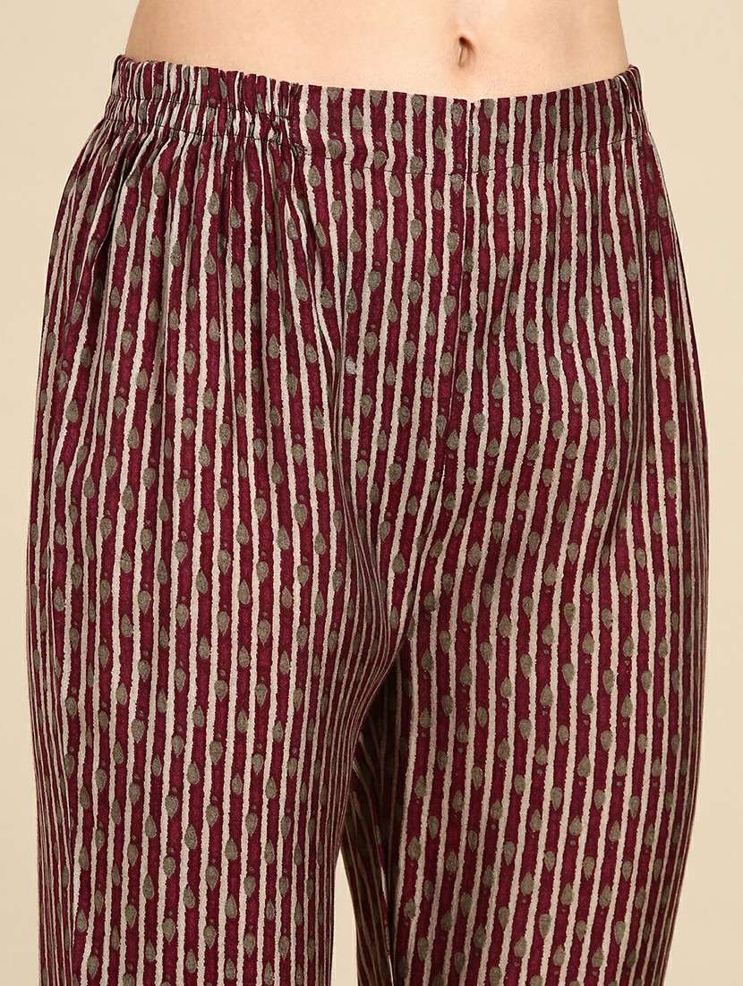 women printed round neck kurta pant set with dupatta - 19664971 - Standard Image - 6