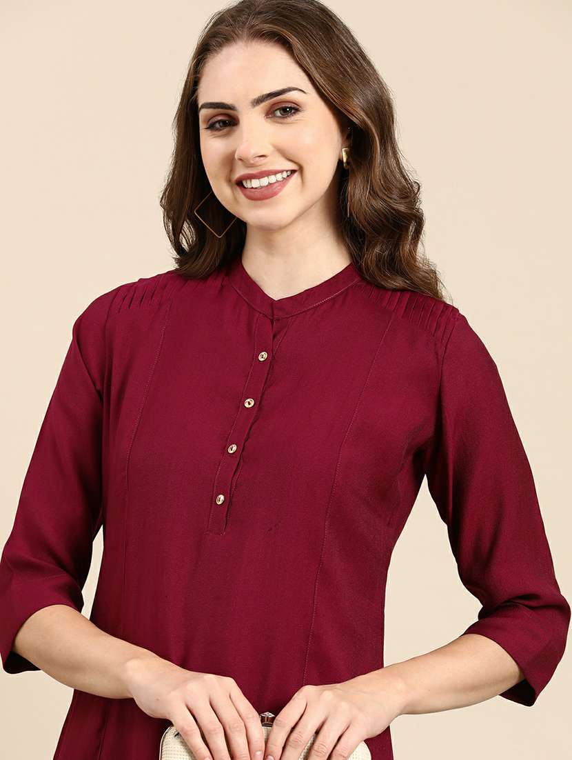 women's straight kurta - 19664994 -  Standard Image - 1