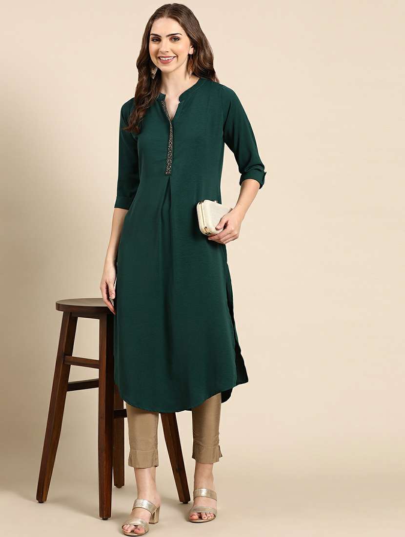 women's straight kurta - 19664999 -  Standard Image - 4