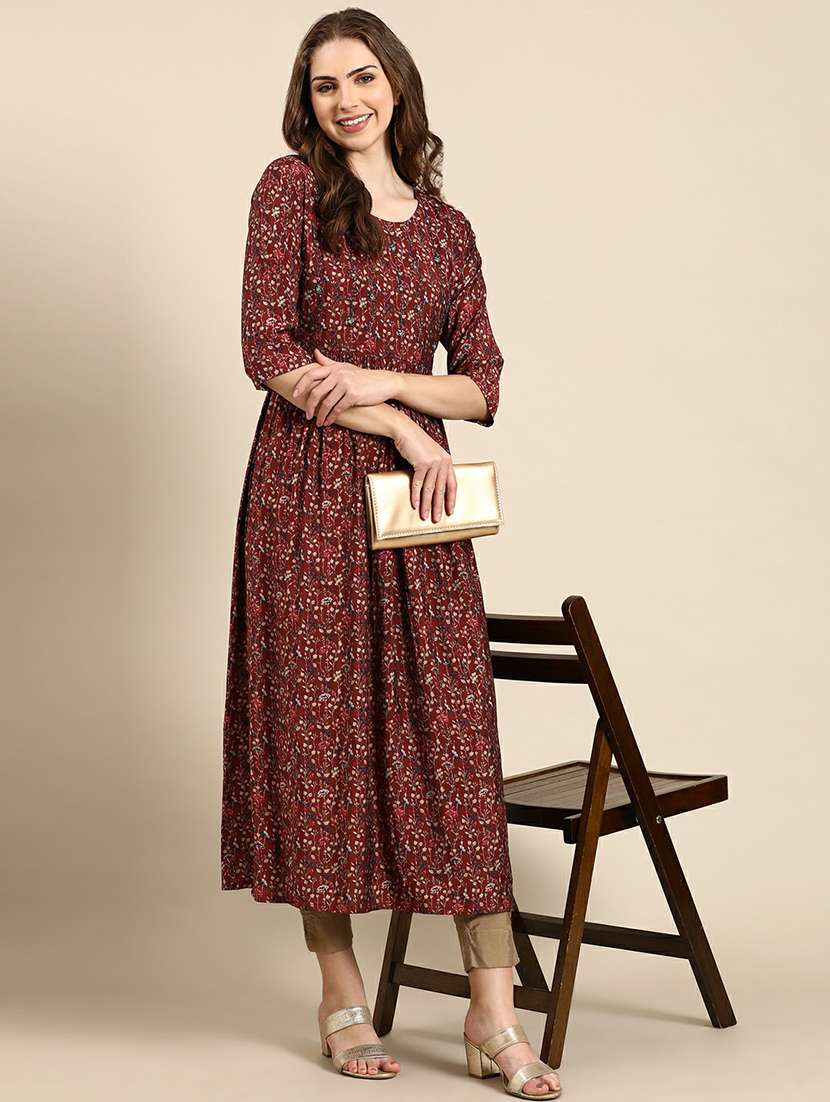 women's flared kurta - 19665002 -  Standard Image - 4