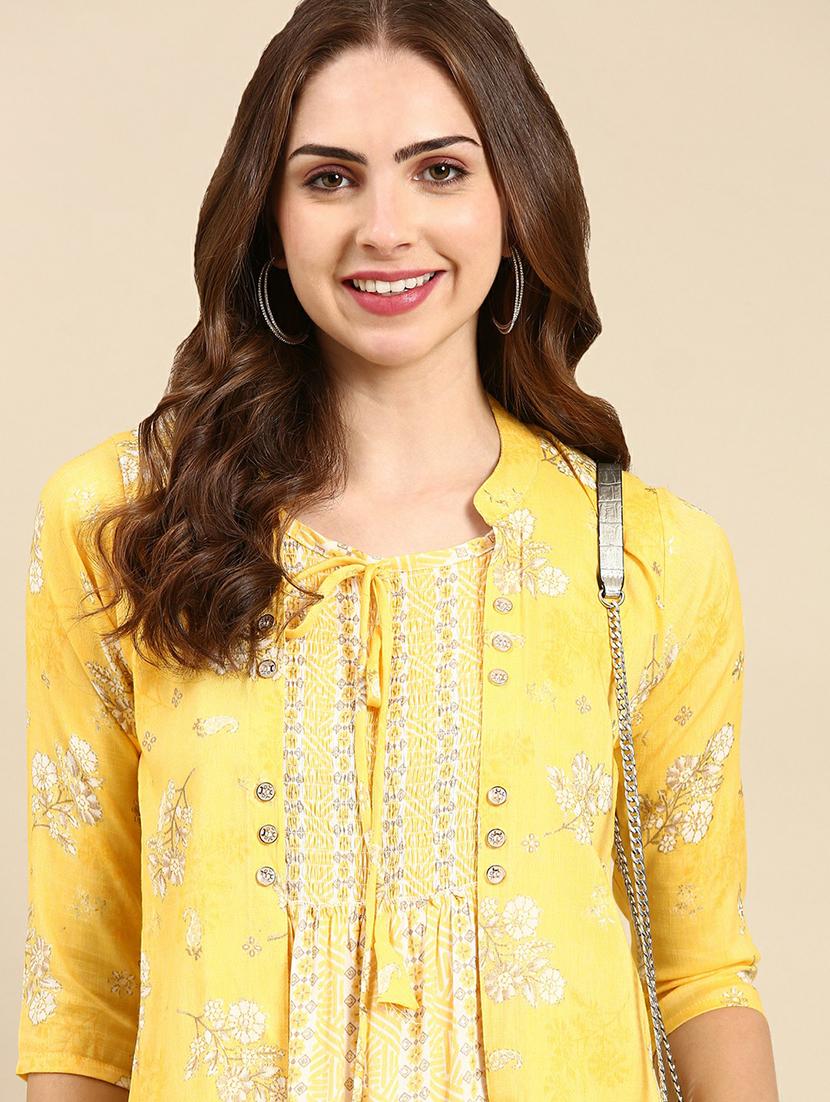 women's kurta with jacket kurta - 19665005 -  Standard Image - 1
