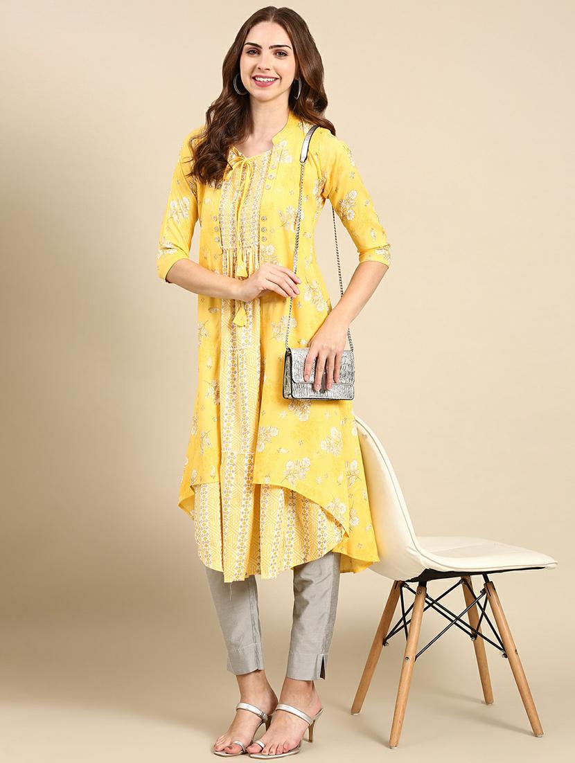 women's kurta with jacket kurta - 19665005 - Standard Image - 4