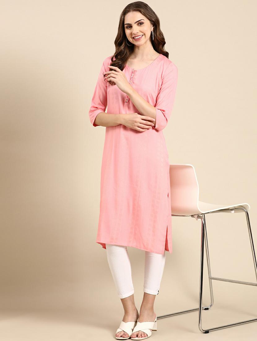 women's straight kurta - 19665013 - Standard Image - 4