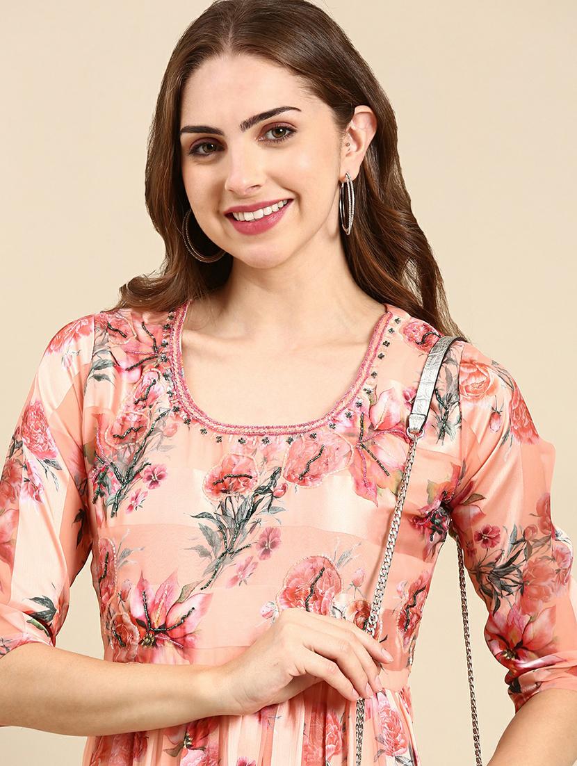women's tiered kurta - 19665015 - Standard Image - 1