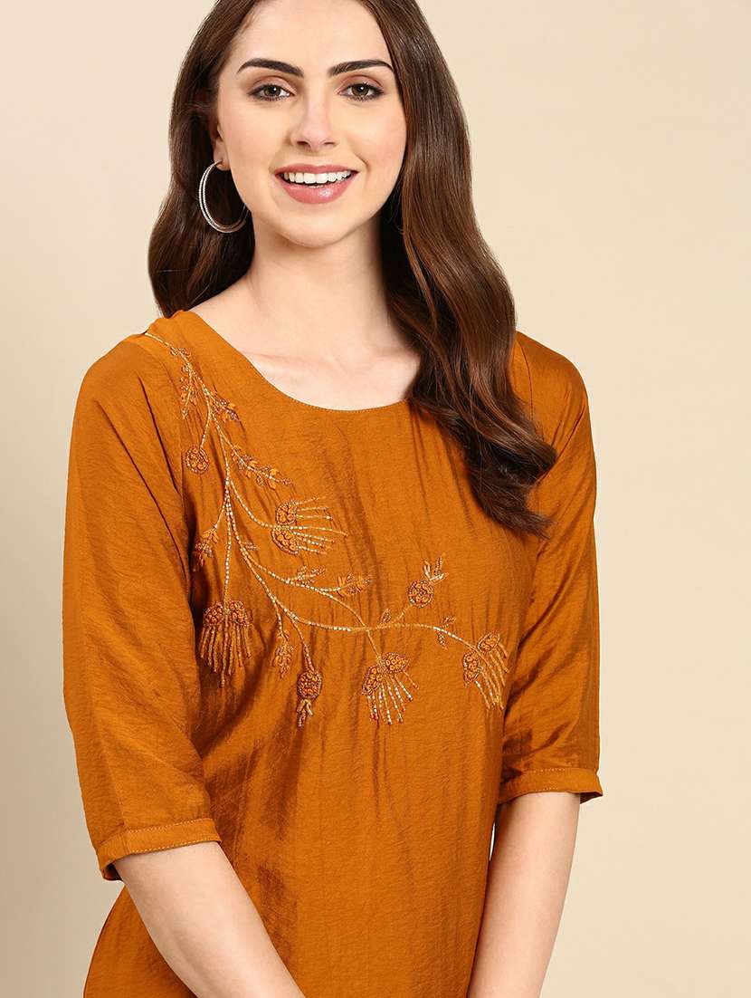 women's straight kurta - 19665022 -  Standard Image - 1