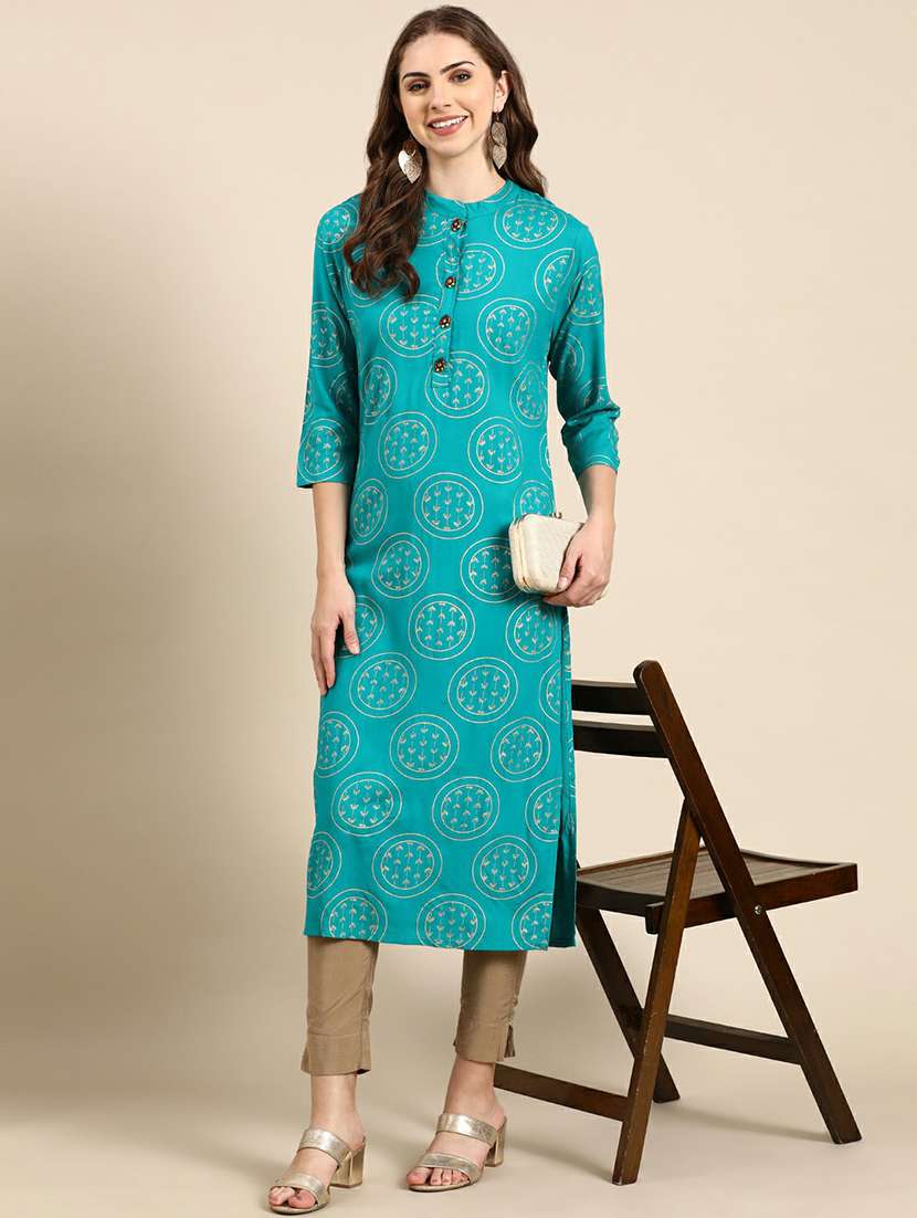 women's straight kurta - 19665030 -  Standard Image - 4
